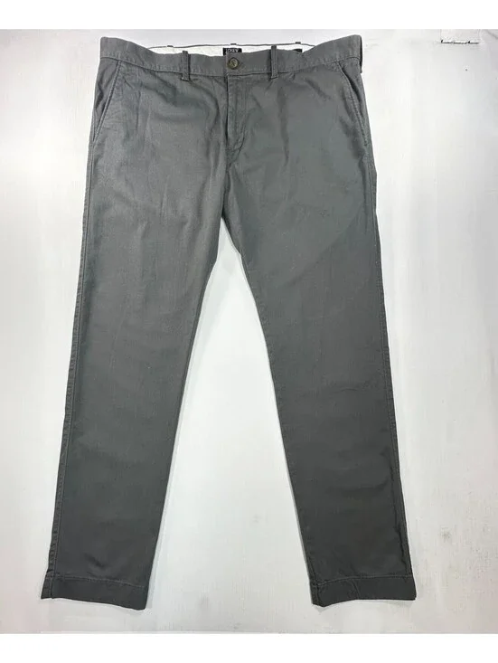 J Crew Flex Flat Front Slim Fit Chinos Gray Mens 38/32