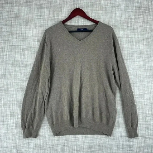 J. Crew v-neck sweater L cashmere blend long sleeve 2255