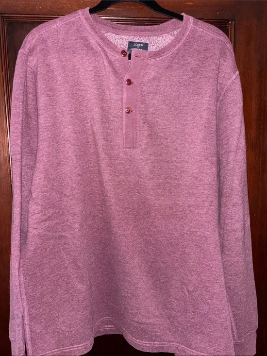 J. Crew Men's Henley Fleece