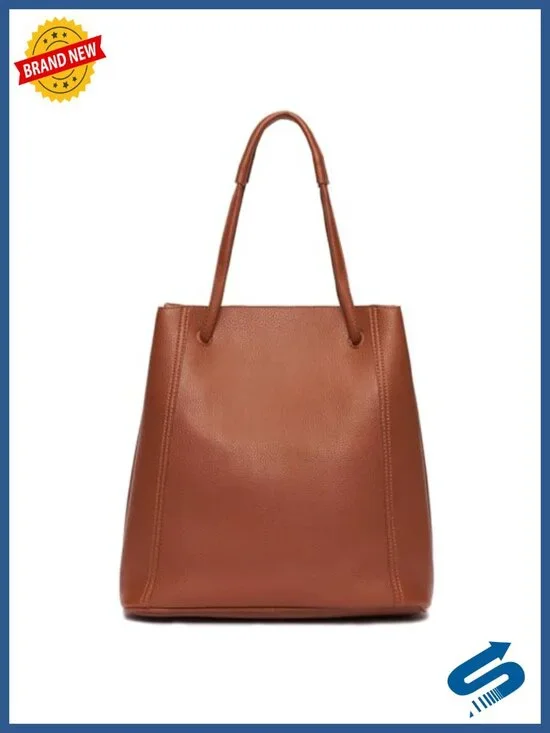 Genuine Leather Tote Bag for Women with Adjustable Strap, Work & Everyday