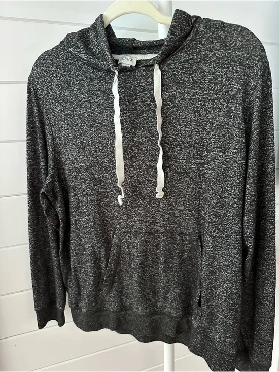 J. Crew Women’s Dark Heather Gray Pullover Hoodie