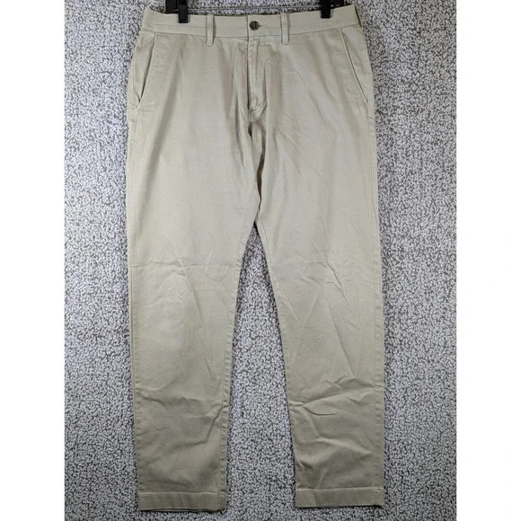 J.‎ Crew Chino Pants Men's Size 32x31 (Tag 32x32) Beige Golf Hike Outdoors