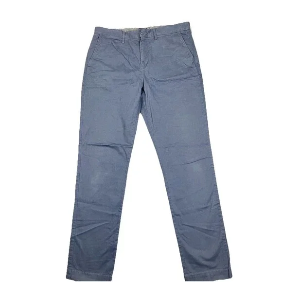 J.Crew 770 Straight Fit Stretch Chino Pants Men 34x34 Blue Classic Casual AR886