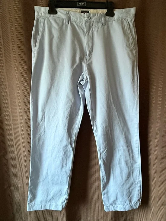 J. Crew Broken In Urban Slim Light Blue Men's Chinos W34 L32