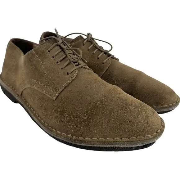 J.Crew Macalister Oxfords Suede Leather Shoes Low Top Lace Up Stone Tan 11.5