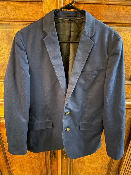 J. Crew Men's Ludlow Jacket Blazer Sport Coat 66267 Larusmiani Navy Blue 38R