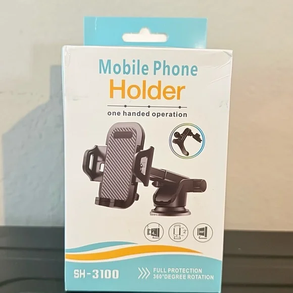 Universal Car Phone Mount Holder SH-3100 - 360° Rotation Windshield & Air Vent