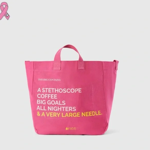 Figs Vibrant Pink Tote limited edition