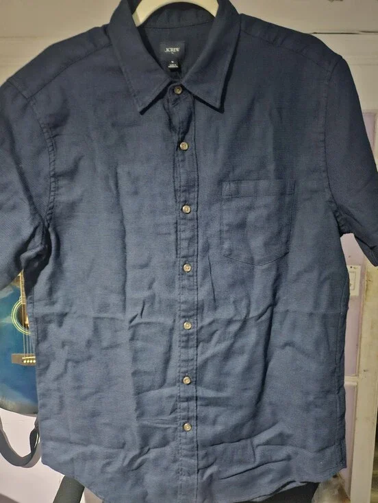 J Crew Men Short Sleeve Shirt