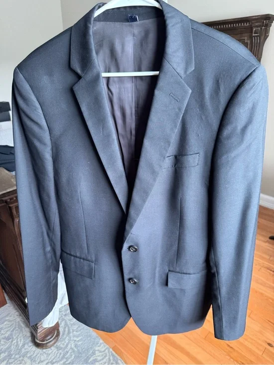 J. Crew Men's Classic Black Two-Button Blazer