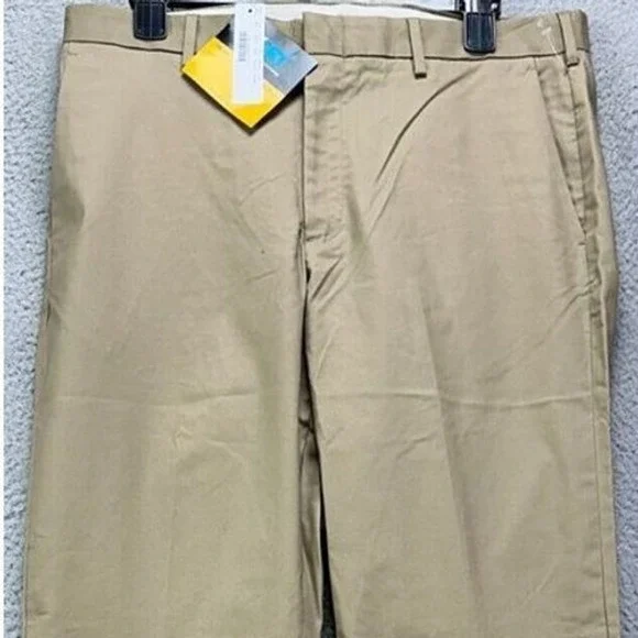 J Crew Ludlow 3XDry Pants Mens 34X36 Tan Khakis Chino Straight Slim Pockets NEW