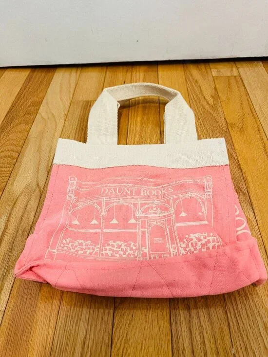 Daunt books London canvas tote bag PINK VERY RARE