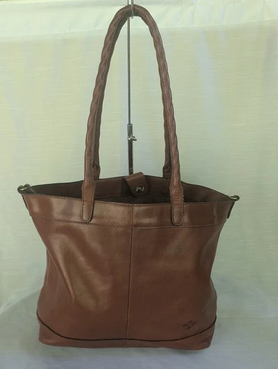 Patricia Nash Classic Brown Leather Tote Bag - Elegant Everyday Handbag