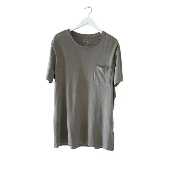 J Crew Garment Dyed Army Green Cotton Distressed Front Pocket Short SZ L # 1409