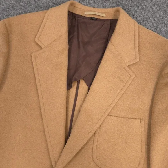 J Crew Kenmare Blazer Mens 42R Tollegno 1900 Italian Camel Hair Relaxed Fit