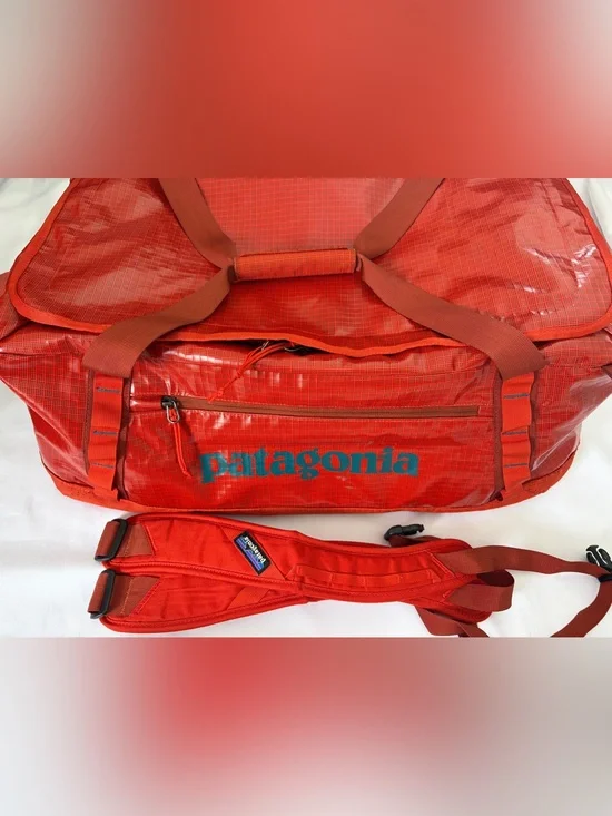 Patagonia Black Hole Duffel Bag 55L Backpack #49342 Hot Ember