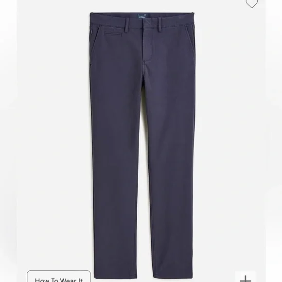 J crew navy 770™ Straight-fit midweight tech pant