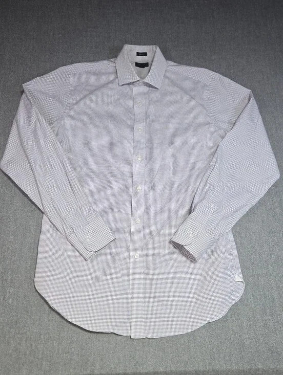 ​J.Crew Ludlow Classic Fit Dress Shirt - Purple White Windowpane Check - 15 34