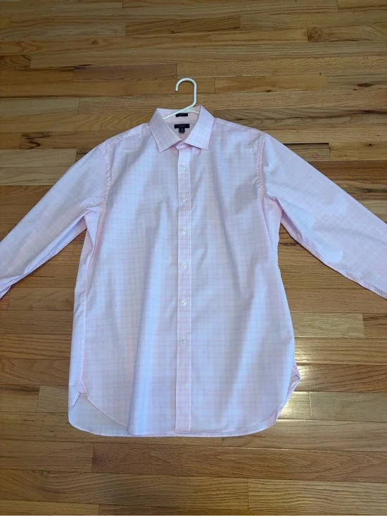 Men's J Crew Pink Dress Button Down Shirt