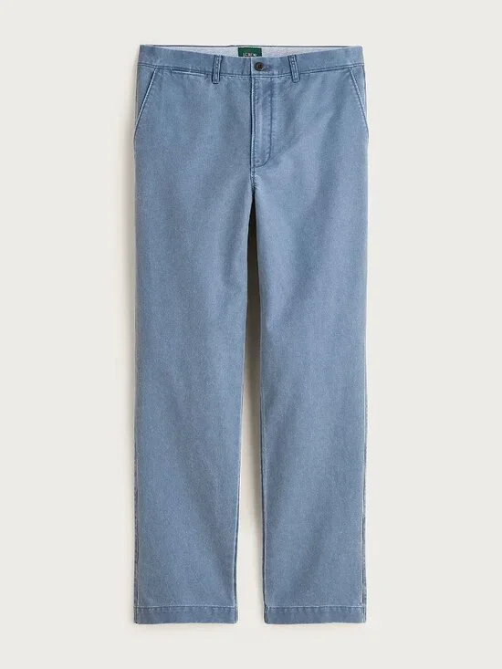 J. Crew Broken in Straight pigment dyed chino pant, blue, 34x32