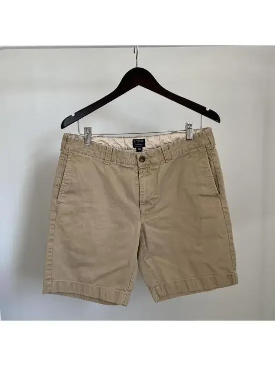 9” Khaki Chino Shorts Preppy Golf Casual J.Crew Gramercy 33W