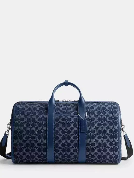 Coach Gotham Duffle Bag 45 In Signature Denim