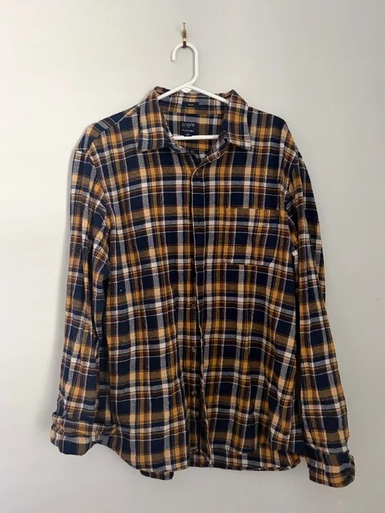 J Crew Slim Fit Men's Flannel Long Sleeve - XL