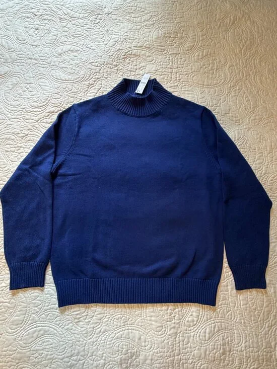 J. Crew Men's Cotton Mock Neck Sweater