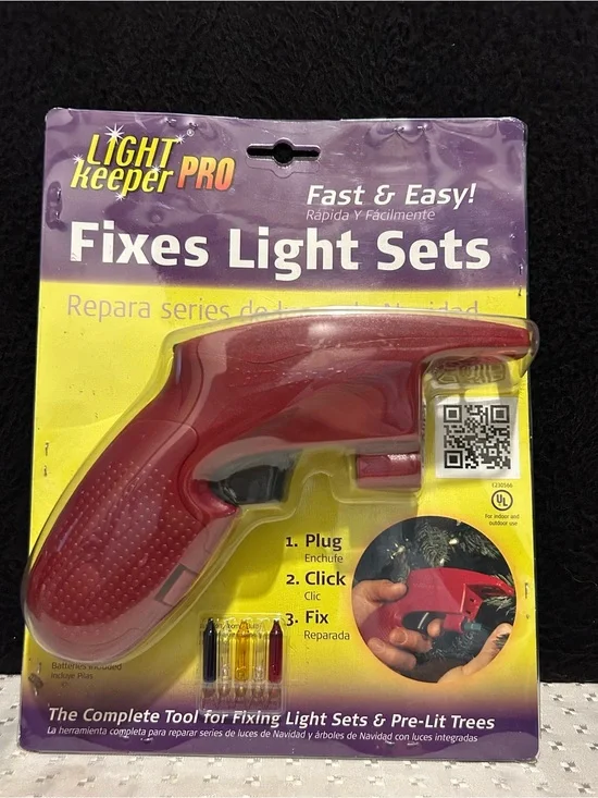 Light Keeper Pro Repair Tool, Fixes Light Sets & Pre-Lit Trees, Ulta-Lit NIP