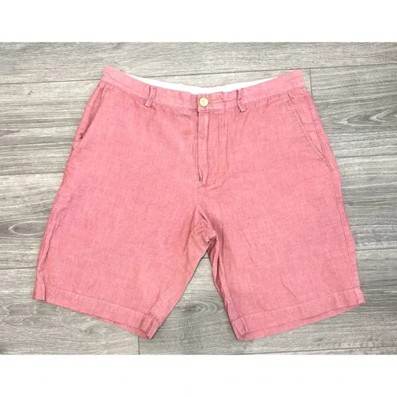J.Crew‎ Men's Cotton Chino Shorts Casual Summer Preppy Resort Wear Red 33