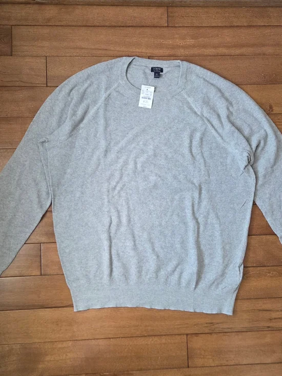 🆕️ J. Crew Men's Crewneck Sweater in Light Gray Size XL