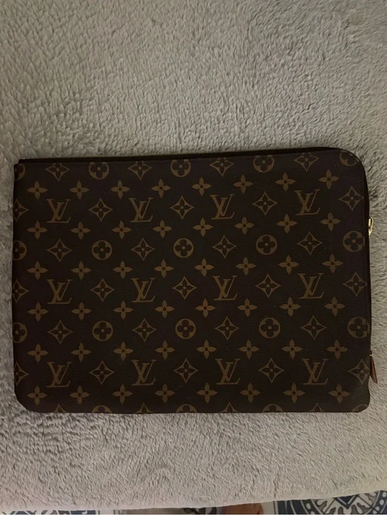Louis Vuitton Brown Monogram Canvas Zip Portfolio Older version Ss from receipt