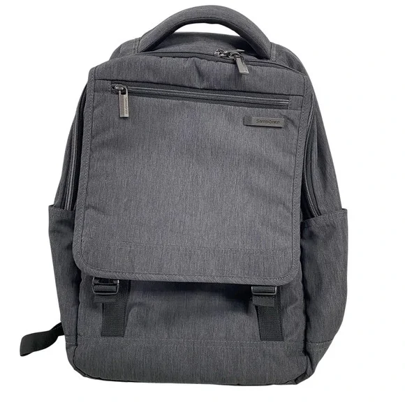 Samsonite Laptop Backpack Gray‎ Heather Travel Work Business Bag Trolley Sleeve