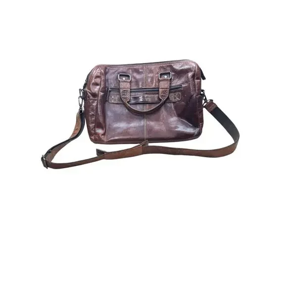 Vintage Jack George's leather messenger bag