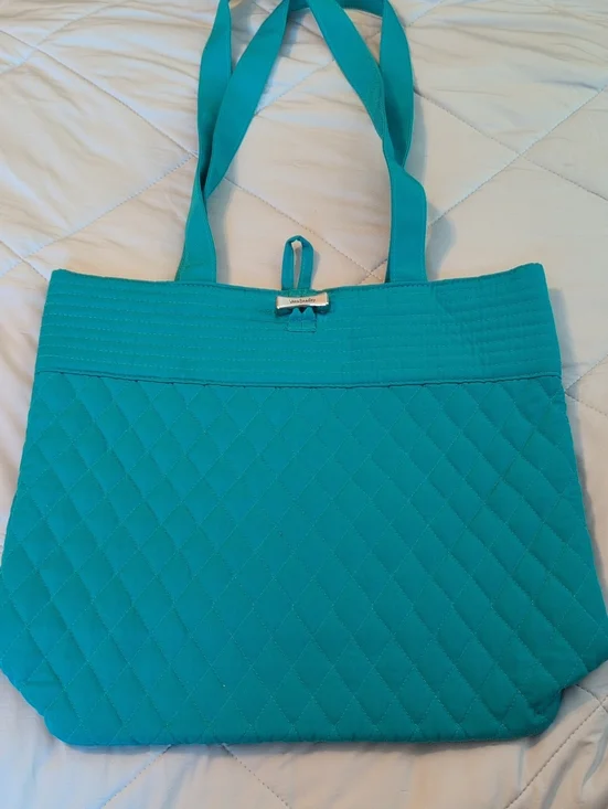 Quilted Vera Bradley Teal Tote Bag - Women