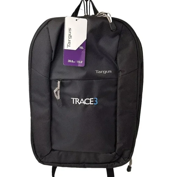 Targus Trace3 Black‎ 16L Laptop Backpack School Travel Carry On Bag