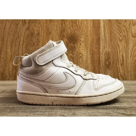Nike Court Borough Mid 2‎ Sneakers Youth Size 1Y White