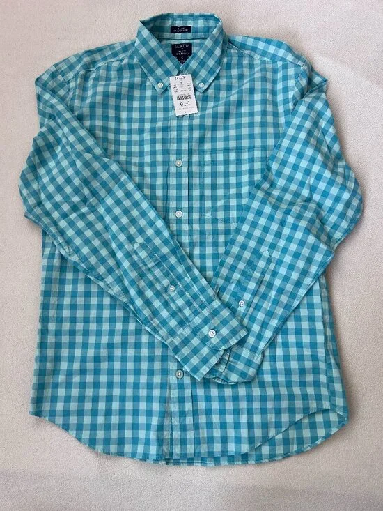 J.Crew Flex Washed Slim Untucked Button-Down Shirt – Men's Small | NWT 💙