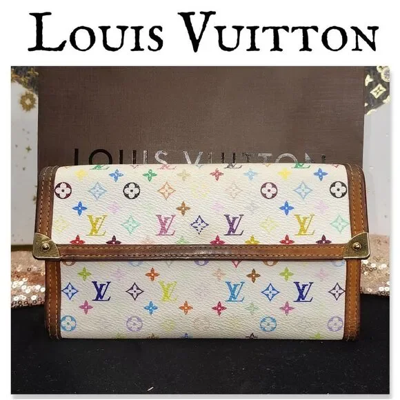 Louis Vuitton Murakami Porte Tresor International Wallet Authentic WITH COA