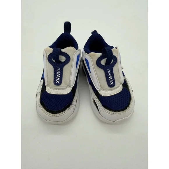Nike Air Max Excee Toddler‎ Shoes White Navy Blue Sneakers Size 6C