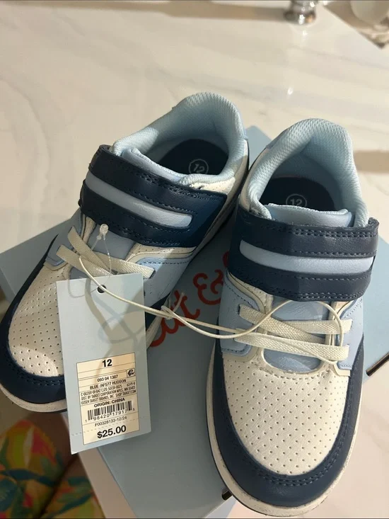 Cat & Jack Navy and Light Blue Kids Sneakers