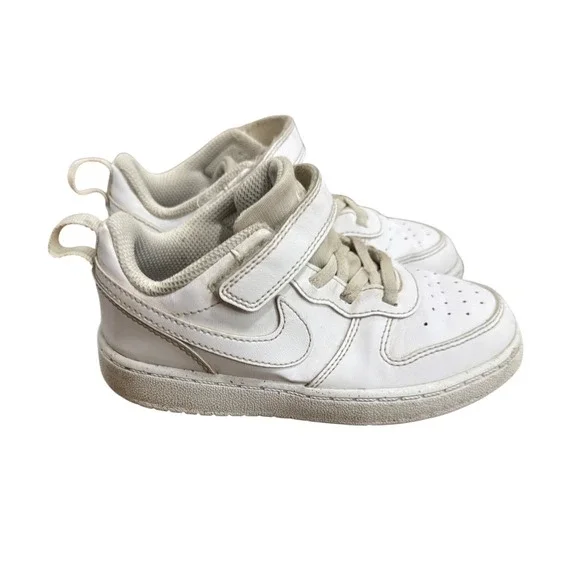 Nike Court Borough Low 2 Toddler White‎ Hook & Loop Size 10C
