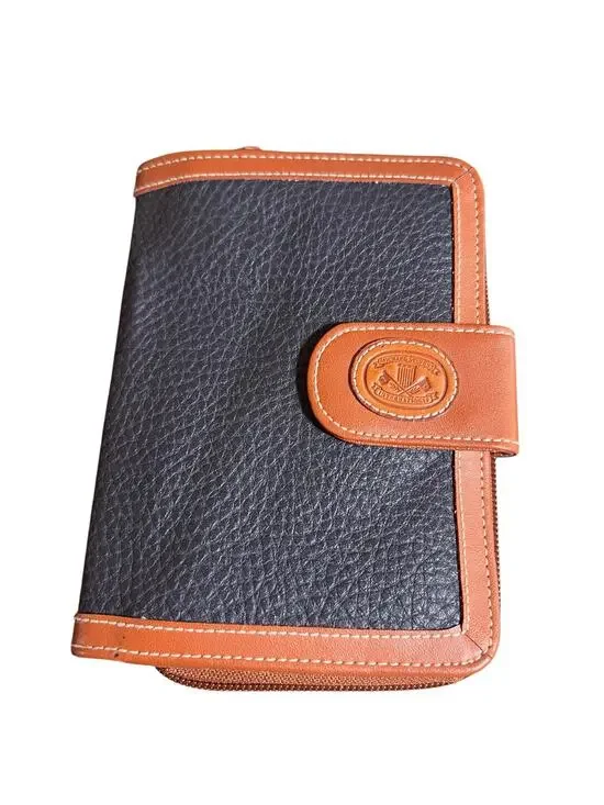 VTG Michael Stevens International Ziparound Leather Wallet Organizer Pocketbook
