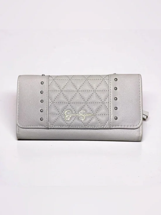 Jessica Simpson Quilted Wallet with Studs - Dusty Lavender