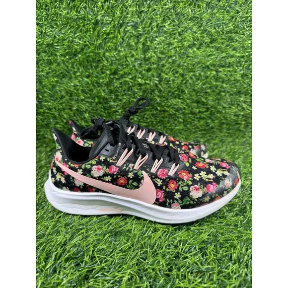 Nike Air Zoom Pegasus 36 Flowers AT4096-001 Youth Size 6.5y