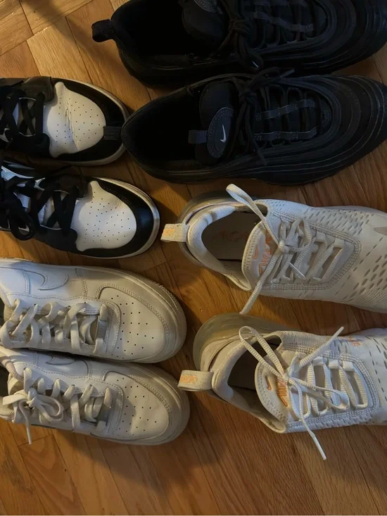 Nike Kids Multi-Pair Sneakers in White, Black, and Cream