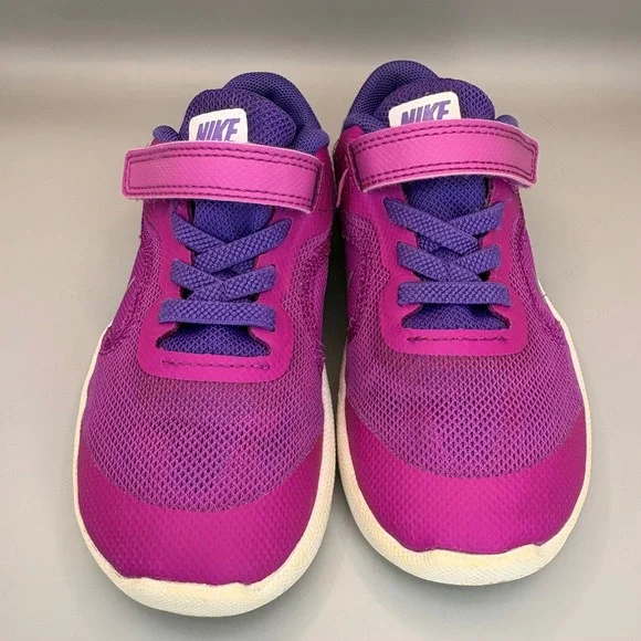 Nike Revolution Toddler Girls Purple Fuchsia Running Shoes Size 9C