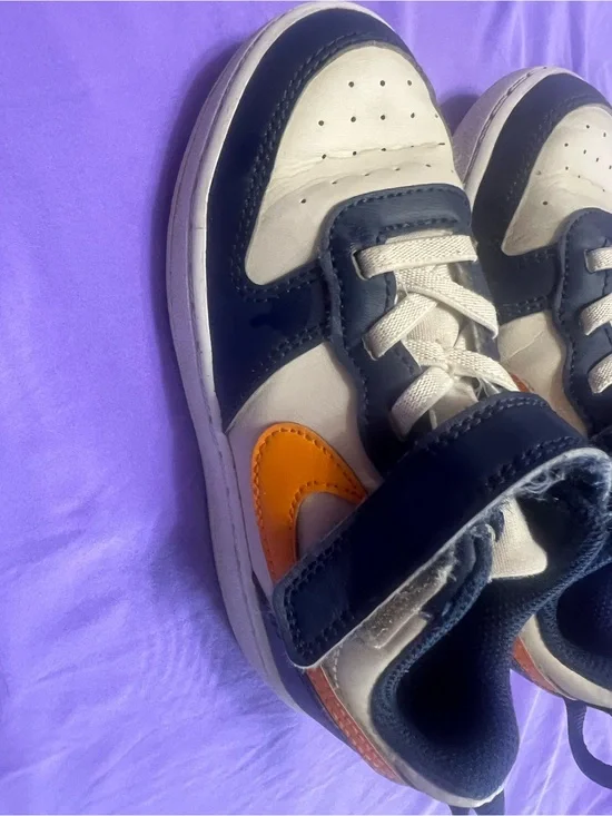 Nike Kids Sneakers Navy White Orange