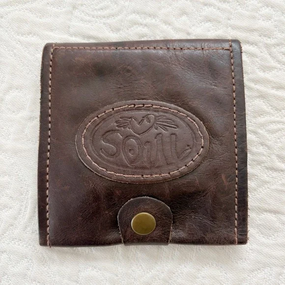 SOULcraft Goods Rustic Leather Snap Folding Wallet