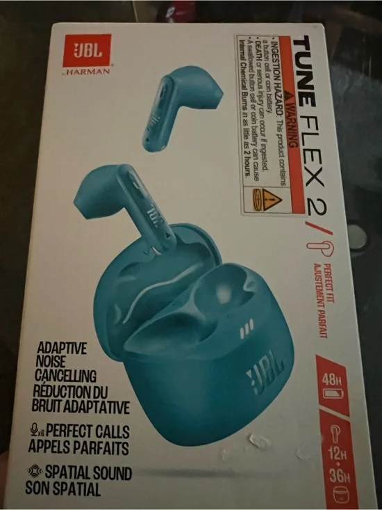 JBL Tune Flex 2 True Wireless Earbuds - Teal Blue